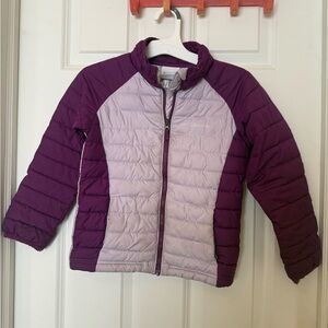 Girls Columbia Purple and Lavender Puffer Jacket size 6x